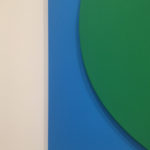 At The Broad - detail of Green Relief with Blue by Ellsworth Kelly